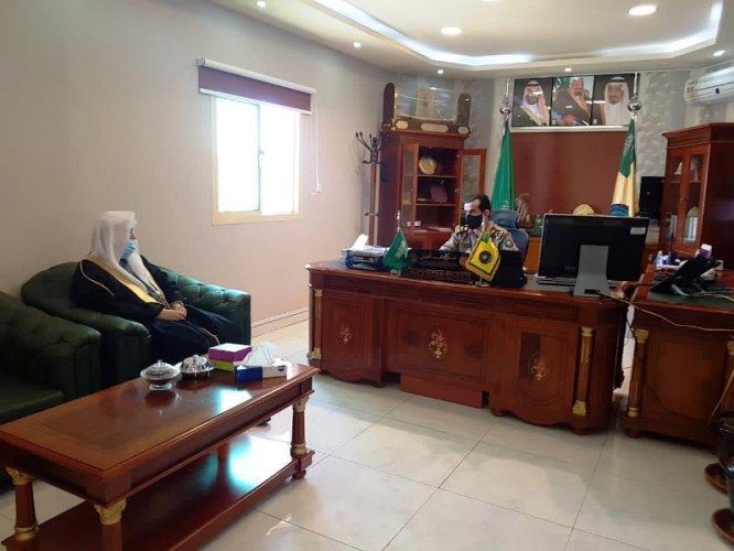 مدير عام فرع هيئة الأمر بالمعروف بالجوف يزور مدير الدفاع المدني بالجوف