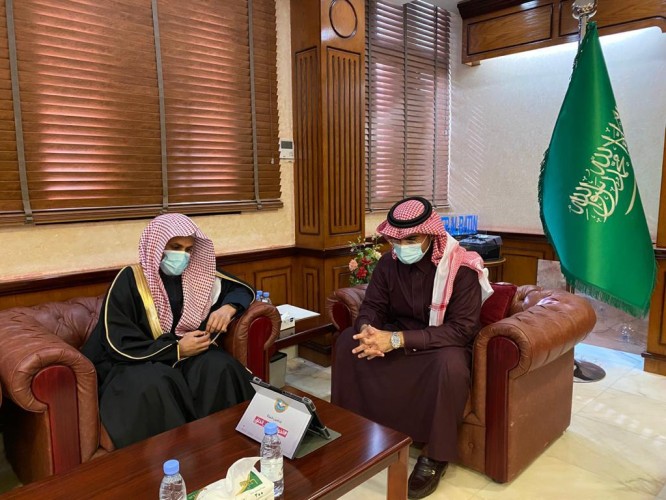 مدير عام فرع الرئاسة العامة لهيئة الأمر بالمعروف بالمنطقة الشرقية يلتقي بأمين حفر الباطن