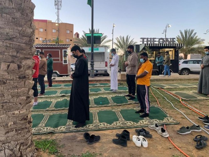 فرع الرئاسة العامة لهيئة الأمر بالمعروف والنهي عن المنكر بمنطقة الجوف يُفعّل المصلى المنتقل وفق الإجراءات الاحترازية