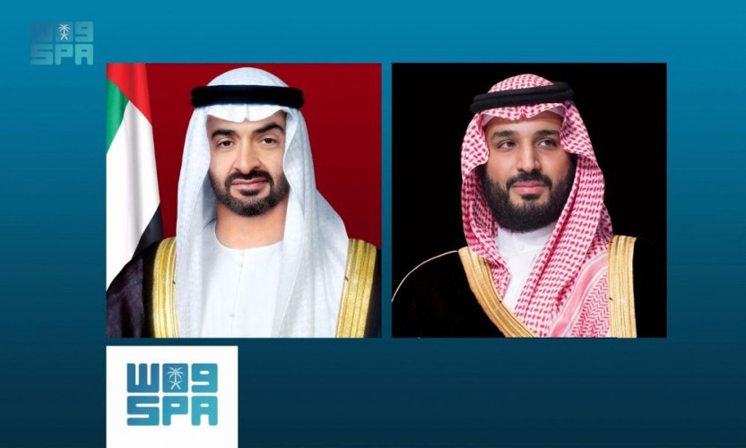 سمو ولي العهد يُجري اتصالاً هاتفياً بسمو ولي عهد أبوظبي