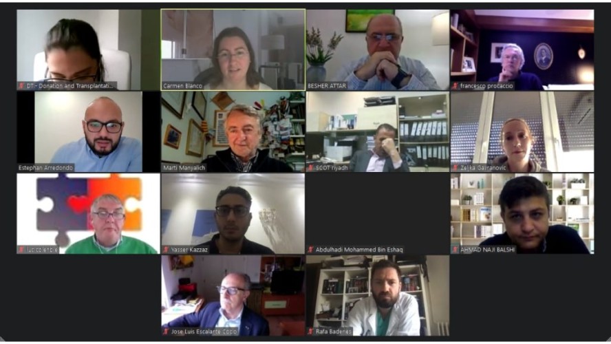 اختتام الندوة الإفتراضية العالمية الثانية لتدريب الكوادر الطبية المعنية ببرامج التبرع بالأعضاء وزراعتها