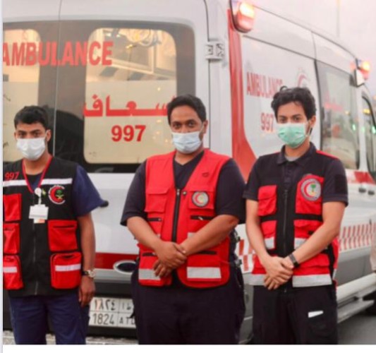 الهلال الأحمر بالباحة ينفذ فعالية‏ “إفطار صائم” بعددا من الإشارات المرورية