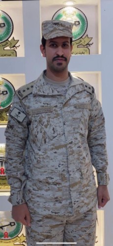 ترقية الملازم أول مهندس شعيب بن دهيم بن فرحان المشعلي الرشيدي إلى رتبة نقيب في قطاع القوات البرية الملكية