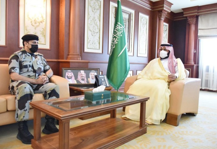 سمو نائب أمير منطقة جازان يستقبل قائد قوة الطوارئ الخاصة  المعين بالمنطقة ..
