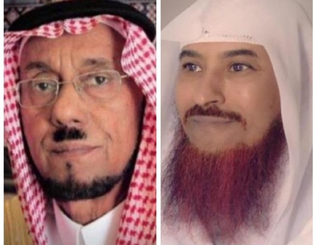 الشيخ يحيى جبريل جندلي نيابة عن قبيلة الجنادلة يعزي في شيخ شمل قبائل بيش