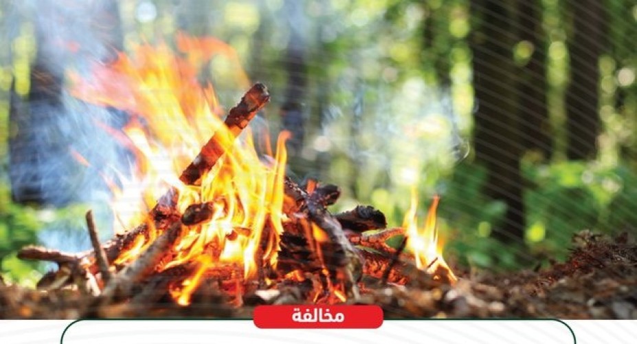 الأمن البيئي: عقوبة إشعال النار في الغابات والمنتزهات تصل لـ 3000 ريال
