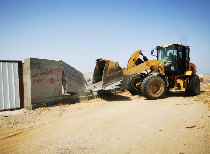 ازالة تعديات بمساحة تقدر 70 الف متر مربع بمركز قوز الجعافرة