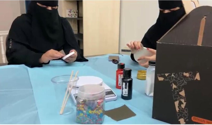 ختام ورشة فن التيرازو بجمعية الثقافة والفنون بتبوك