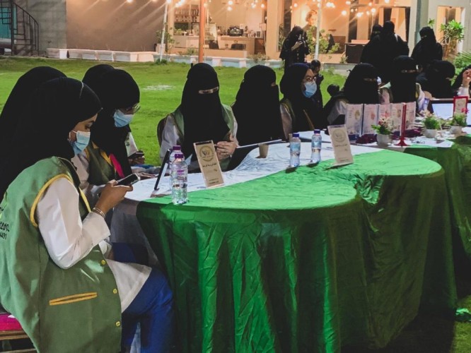 فعالية اليوم الوطني السعودي ٩١ الصحي التوعوي لفريق همسات الثقافي