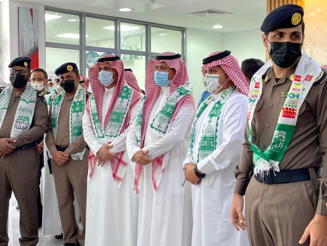 محافظ الحرث يرعى الاحتفاء الذي أقامه مستشفى الحرث العام بمناسبة اليوم الوطني الـ٩١