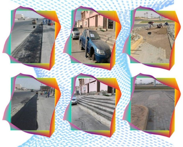 بلدية محافظة أملج تنفذ حملة لمعالجة التشوه البصري