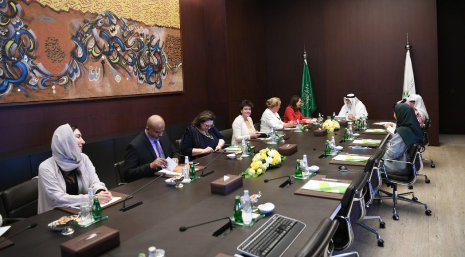 مركز الملك عبد العزيز للحوار الوطني يستقبل سفيرة حقوق الإنسان بالخارجية الهولندية