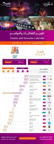 روح السعودية تطلق تقويم الفعاليات والمواسم ٢٠٢١/٢٠٢٢