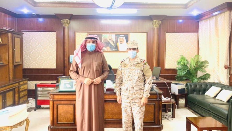 الصقر يستقبل قائد قوة طريف المكلف