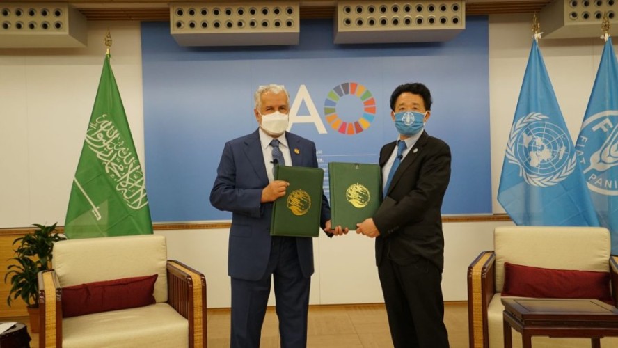 الدكتور الربيعة يوقع اتفاقيتين مشتركتين مع منظمة الأغذية والزراعة للأمم المتحدة (الفاو) في روما  