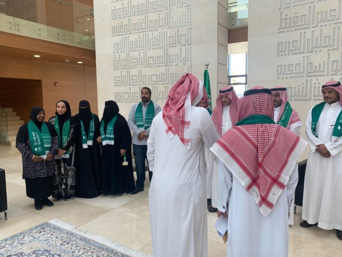 سفير خادم الحرمين الشريفين بالأردن يستقبل عدداً من المواطنين السعوديين المقيمين في الأردن بمناسبة اليوم الوطني الـ 92
