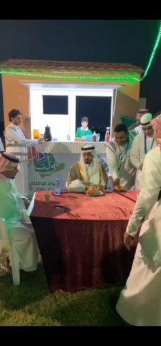 بالتزامن مع اليوم الوطني افتتاح أول حاضنة بلدية في محافظة أبوعريش برعاية محافظها