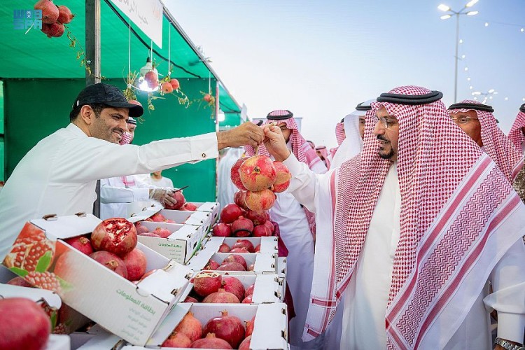 أمير منطقة القصيم : منتج الرمان بالشيحية أصبح منافس للمنتجات المماثلة بالمناطق الأخرى في المملكة