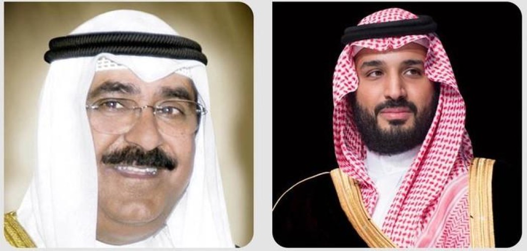 ولي العهد يجري اتصالاً هاتفياً بولي عهد الكويت