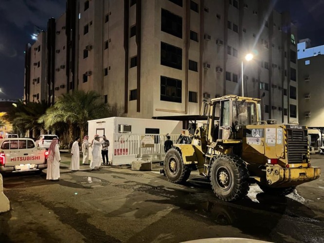 بلدية العتيبية بمكة المكرمة تزيل تعديات على ممتلكات عامة