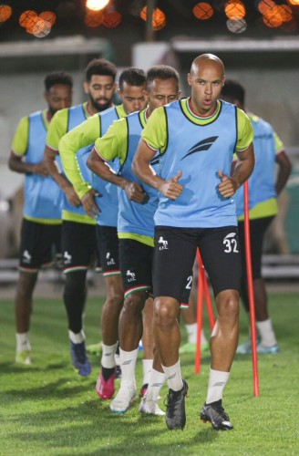 الاتفاق يجري تدريبه الرئيسي استعداداً لاستضافة ضمك