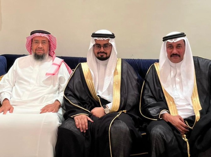 الإحيوي يحتفي بقران ابنته أمل و عبدالرحمن الدكان