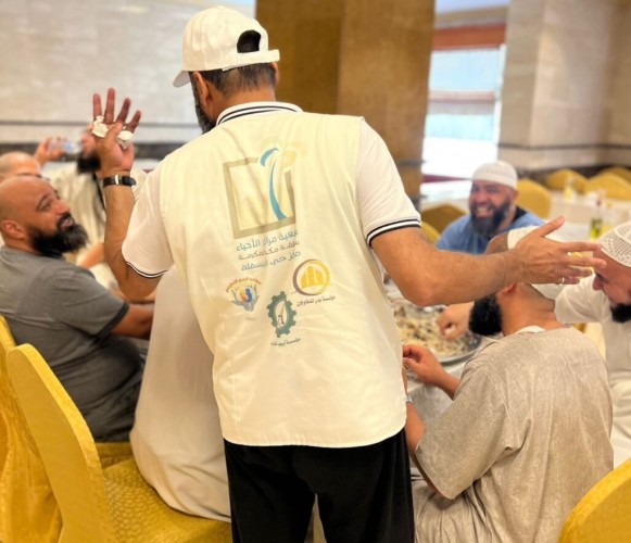 سواعد الحي بمركز المسفلة يحتفي بحجاج فرنسا