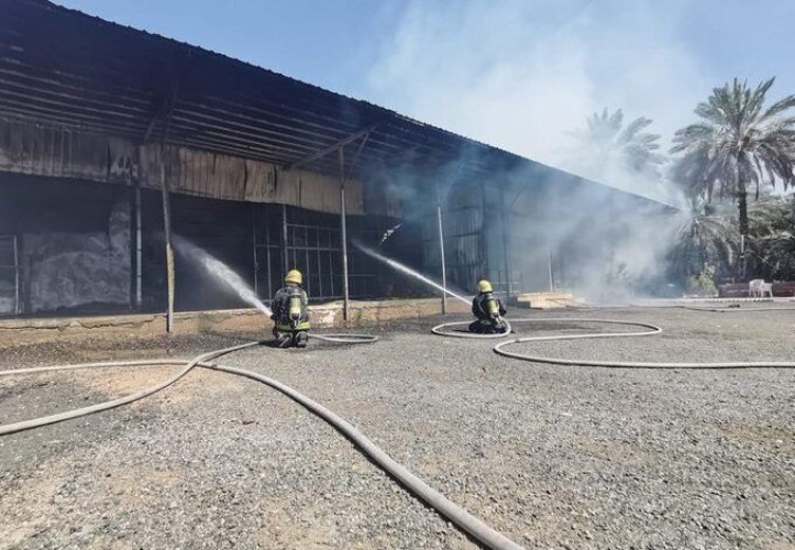 نتج عنه إصابة شخص .. مدني المدينة يخمد حريقاً نشب في مزرعة