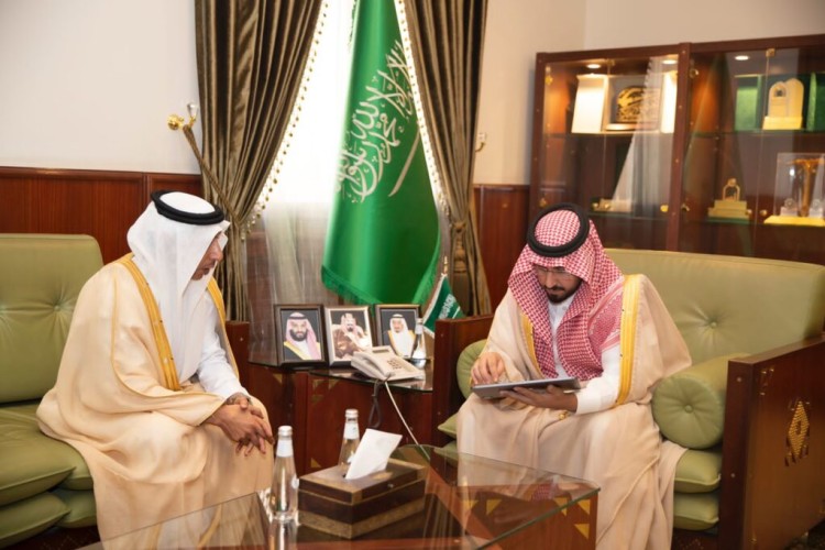 سمو محافظ الخرج يستقبل مدير فرع وزارة الرياضة بمنطقة الرياض