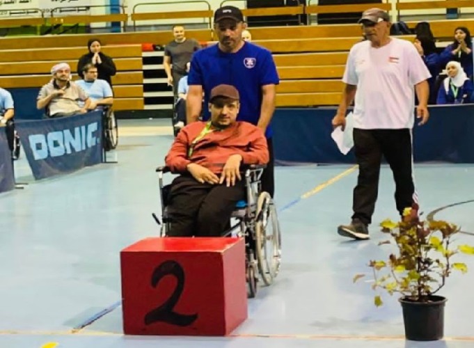 البطل “ذعار الشمري” أحد نُزلاء مركز التأهيل الشامل يحقق الميدالية الفضية في بطولة غرب آسيا للعبة البوتشيا