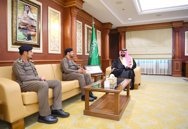 سمو نائب أمير منطقة جازان يستقبل مدير الدفاع المدني بالمنطقة المعين حديثاً