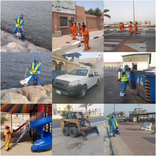 بلدية القطيف تزيل أكثر من 16 ألف طن نفايات وأكثر من 11 ألف م3 أنقاض ومخلفات خلال شهر بالقطيف