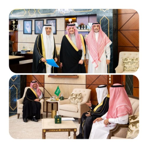 أمير الشرقية يستقبل رئيس مجلس إدارة نادي النهضة الرياضي