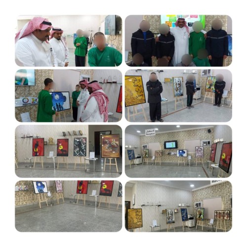 معرض فني تشكيلي لأحداث ملاحظة الدمام