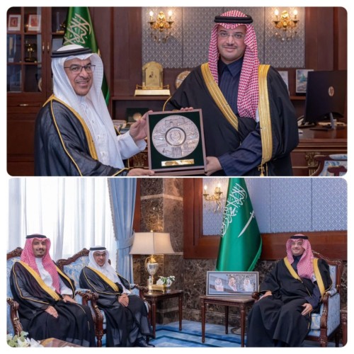 سمو محافظ الأحساء يستقبل الرئيس السابق والحالي للمؤسسة العامة للري