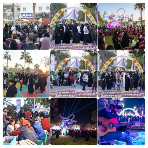 مهرجان الزهور الثالث يستقطب أكثر من ٦٠ ألف زائر خلال ثلاثة أيام