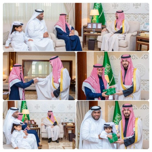 بتوجيه أمير المنطقة الشرقية .. نائب أمير الشرقية يستقبل شاباً تبرع بكليته لطفل دون معرفة مسبقة