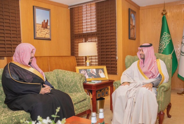 نائب أمير الجوف يستقبل مدير فرع الشؤون الإسلامية بالمنطقة