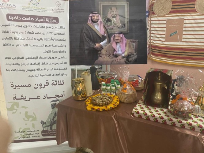 فريق أصداء الإعلامي التطوّعي يحتفي بذكرى يوم التأسيس بالقنفذة