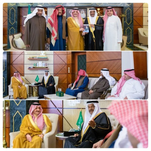 أمير الشرقية يستقبل عدد من حكام كرة القدم القدامى