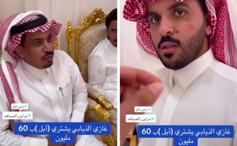 “يريد الصفر فئة 20”.. بالفيديو: مشهور السناب “غازي الذيابي” يشتري إبل بـ 60 مليون ريال