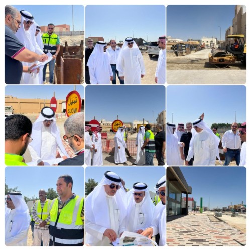 رئيس بلدية القطيف يقف على سير أعمال عدد من المشاريع التنموية والخدمية في القطيف