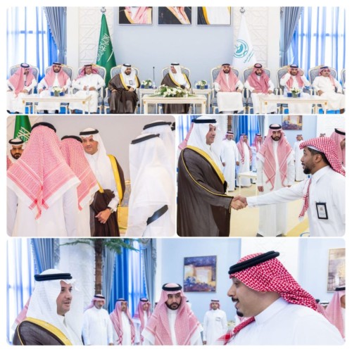 الأمير سعود بن طلال يستقبل منسوبي محافظة الأحساء المهنئين بعيد الفطر المبارك