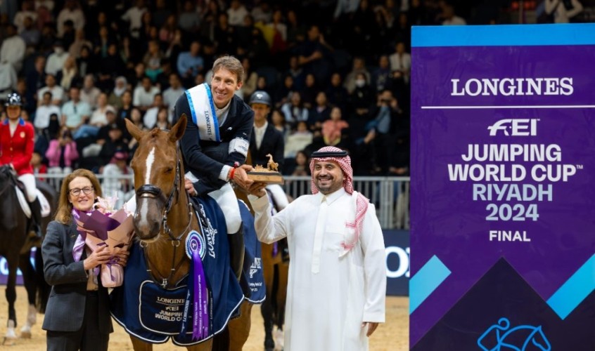 فهد بن جلوي يتوج إيكيرمان بثاني أشواط كأس العالم لقفز الحواجز