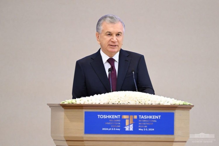 رئيس اوزباكستان يفتتح منتدى الاستثمار الدولي الثالث في طشقند
