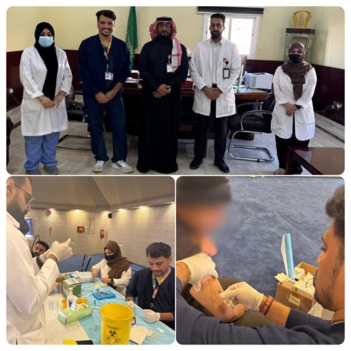 الحملة الوطنية للتطعيم بلقاح الثلاثي الفيروسي في ملاحظة الدمام