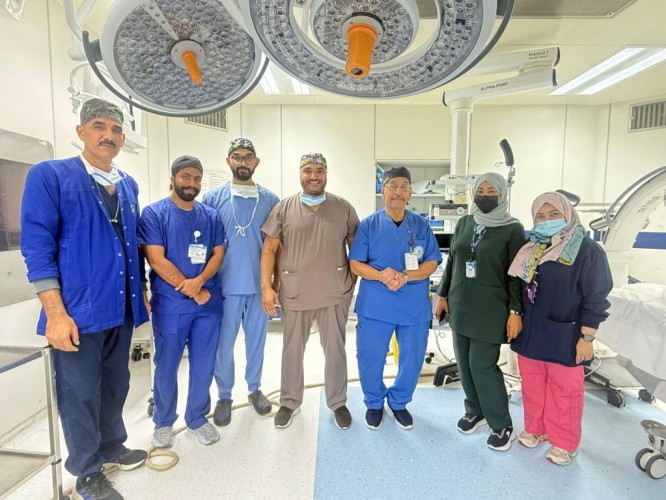 إستئصال ورم يزن 150 غرام من رقبة مقيم خمسيني بمستشفى النور التخصصي