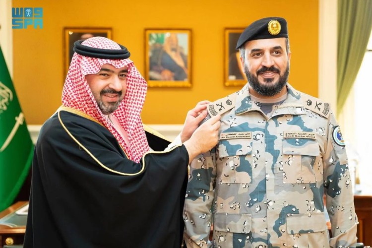 نائب أمير تبوك يستقبل قائد حرس الحدود ويهنئه بالترقية إلى رتبة لواء