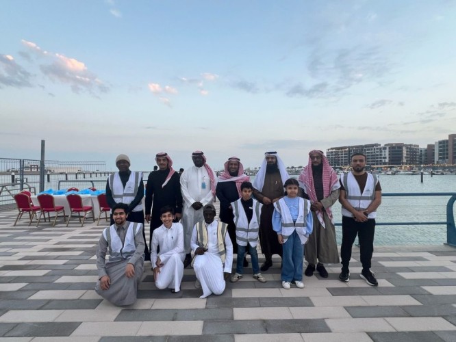 مائدة رمضانية تجمع 1200 صائم في الجبيل الصناعية بمبادرة من مجموعة الغانم وجمعية رسالة