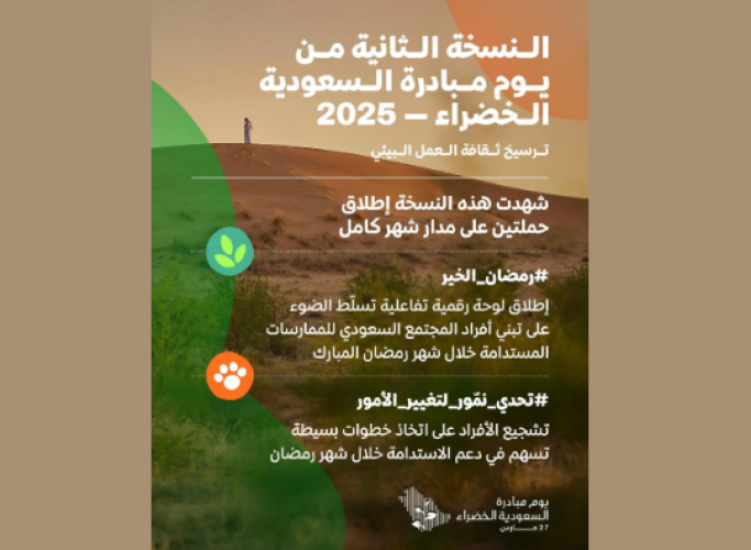 المملكة تحتفي بيوم مبادرة السعودية الخضراء 2025: التزام بمستقبل مستدام وتنمية بيئية شاملة